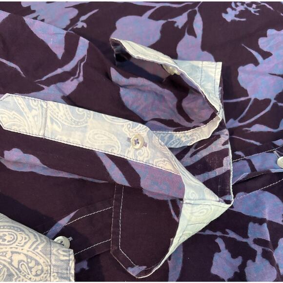 Size L | GEORG ROTH Los Angeles Men’s Button Front Abstract Floral Casual Shirt - Picture 8 of 14